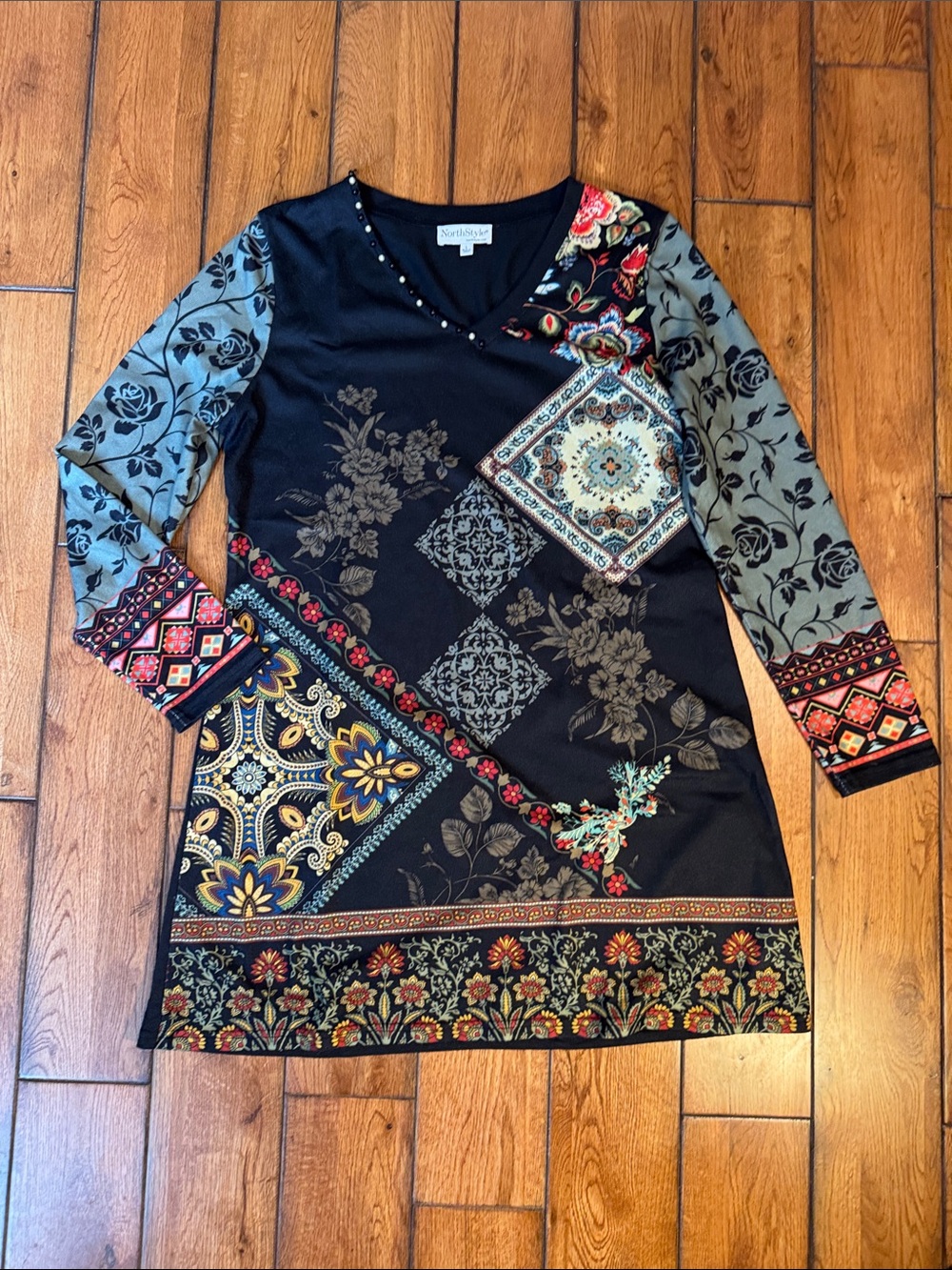 NorthStyle Black Apparel Label Close-Up
